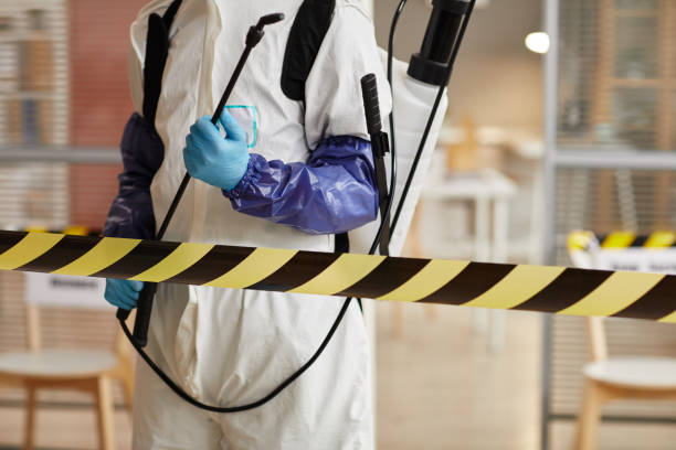 Professional Biohazard Cleanup technician working in Lindsay, TX
